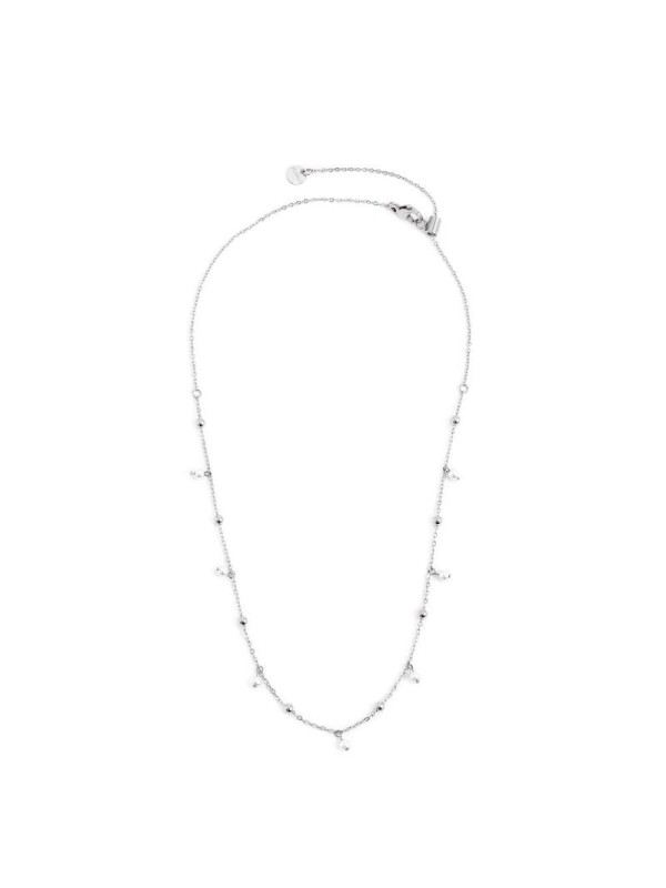 Collana acciaio sfere e perle alternate di Marlù, 2CO0069-W