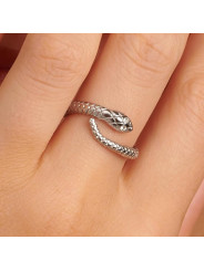 Anello Donna Brosway BHKR005D Con Simbolo Serpente Chakra in Acciaio Silver