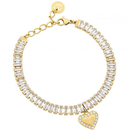 Bracelet Woman LIU JO LJ1824 Chain Color Yellow Gold with Heart Pendant