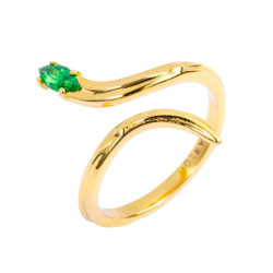 Anello Donna Marlù in Acciaio Pvd Oro Giallo 33an0018gv-16 Serpente