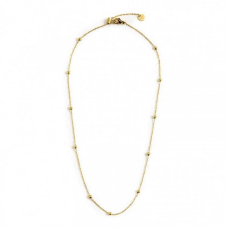 Collana Marlù Donna 2CA0012G in Acciaio Pvd oro con Sfere Ananllergico
