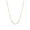 Collana Donna Brosway BYM136 Symphonia in Acciaio Colore Oro Cristalli Bianchi