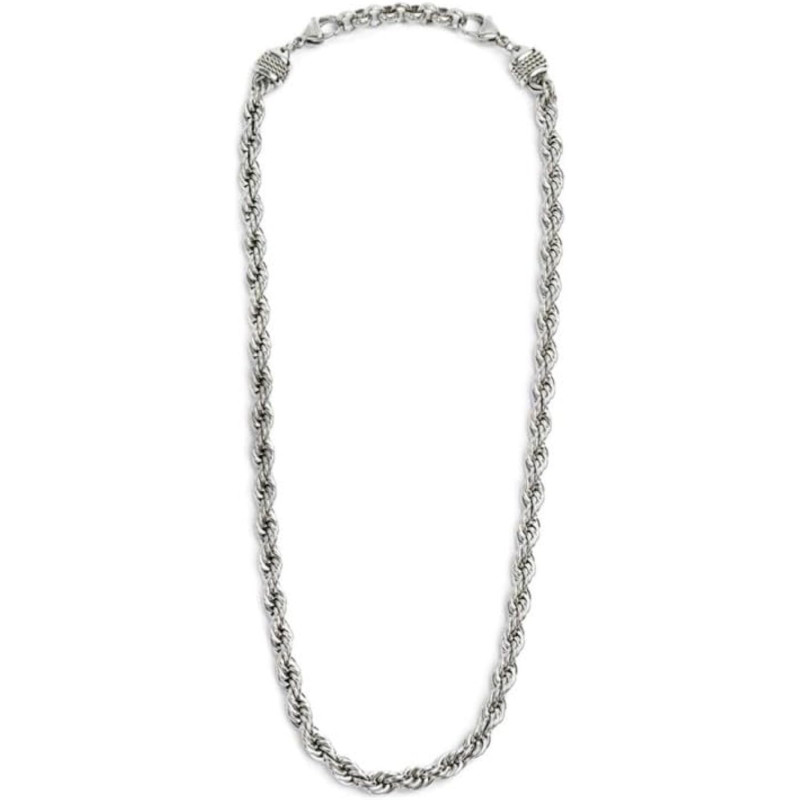 Collana Unisex Marlù 30CO0003 in Acciaio Silver Catena Corda 55cm Collana Unisex Marlù 30CO0003 in Acciaio Silver Catena Corda 55cm