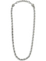Collana Unisex Marlù 30CO0003 in Acciaio Silver Catena Corda 55cm