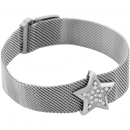 Bracelet Woman LIU JO LJ1870 Silver Color with Central Star and Zircons