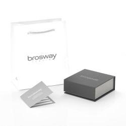 Collana Uomo Brosway Backliner BBC03 in Acciaio con Pendente Croce Colore Nero