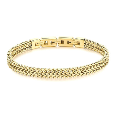 bracciale da uomo brosway bik100 in acciaio colore oro