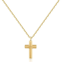 Collana Uomo Brosway Con Simbolo Croce Backliner BBC05 in Acciaio Pvd Oro Giallo