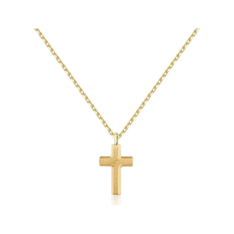 Collana Uomo Brosway Con Simbolo Croce Backliner BBC05 in Acciaio Pvd Oro Giallo Collana Uomo Brosway Con Simbolo Croce Backliner BBC05 in Acciaio Pvd Oro Giallo
