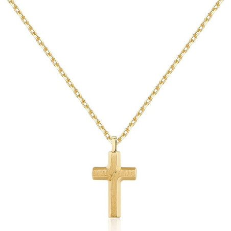 Collana Uomo Brosway Con Simbolo Croce Backliner BBC05 in Acciaio Pvd Oro Giallo