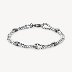 Bracciale Uomo Brosway Poseidon BPN13 in Acciaio Silver Infinito