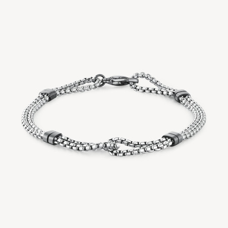 Bracciale Uomo Brosway Poseidon BPN13 in Acciaio Silver Infinito