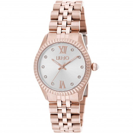 Only Time Watch Woman liujo Tiny TLJ1139 Rose Gold Steel with Crystals