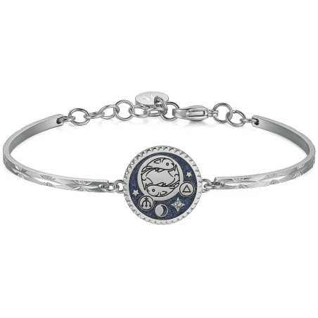 BRACCIALE DONNA BROSWAY ZODIACO PESCI BHK378 IN ACCIAIO 316