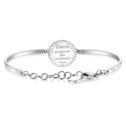 BRACCIALE DONNA BROSWAY ZODIACO PESCI BHK378 IN ACCIAIO 316