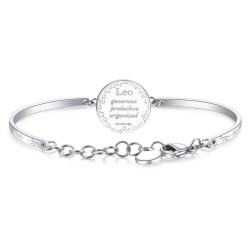 BRACCIALE DONNA ZODIACO LEONE BHK371 IN ACCIAIO SMALTATO