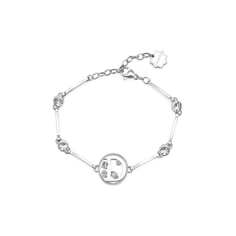 BRACCIALE DONNA INIZIALE LETTERA D BHKb052 IN ACCIAIO BRACCIALE DONNA INIZIALE LETTERA D BHKb052 IN ACCIAIO