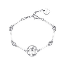 Bracciale Donna Iniziale Lettera O Brosway BHKb063 CHAKRA, Realizzato In Acciaio 316L
