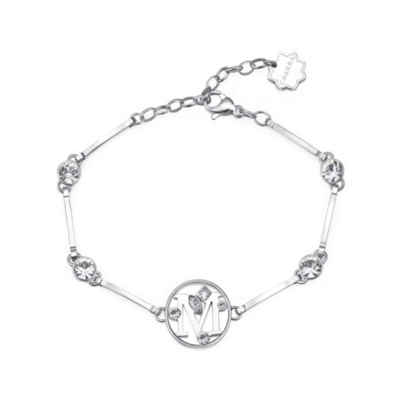 Women's initial bracelet letter or Brosway BHKb063 CHAKRA, made of 316L steel