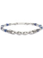 Bracciale Unisex Marlù 30BR0006 in Acciaio con Pietre Blu Catena Marine