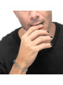 Bracciale Unisex Marlù 30BR0006 in Acciaio con Pietre Blu Catena Marine
