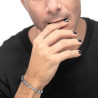 Bracciale Unisex Marlù 30BR0006 in Acciaio con Pietre Blu Catena Marine