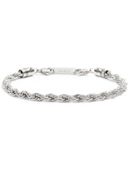 Bracciale Donna Marlù 30BR0013 Catena Corda in Acciaio Silver 21cm