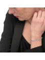 Bracciale Donna Marlù 30BR0013 Catena Corda in Acciaio Silver 21cm