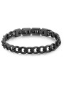 Brosway Bracciale Uomo BIK98 Ink in Acciaio Pvd Nero Catena 21 cm