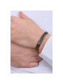 Brosway Bracciale Uomo BIK98 Ink in Acciaio Pvd Nero Catena 21 cm