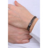 Brosway Bracciale Uomo BIK98 Ink in Acciaio Pvd Nero Catena 21 cm