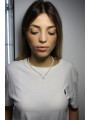 WOMAN NECKLACE WITH CULTURED PEARLS 6 6.5 WITH CENTRAL SARDONIC CAMEO