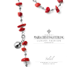 Collana Donna Maria Cristina Sterling G4252C Soleil in Argento 925% e Calcite Rossa