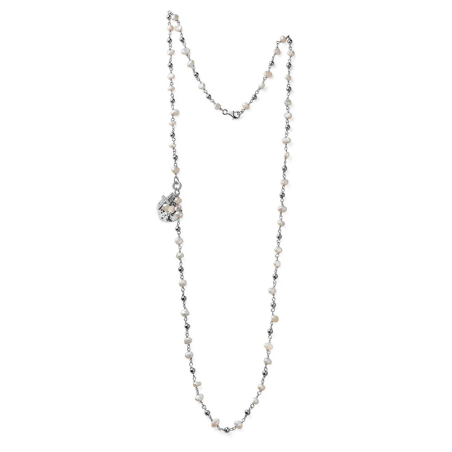 Collana Donna Maria Cristina Sterling G4272C Perle Bianche e Argento 925%ne Cuore
