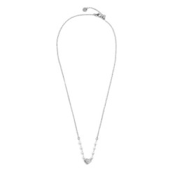 Collana Donna Marlù Nel Mio Cuore 15CN031-W in Acciaio Silver Cuore con Cristalli