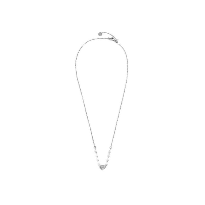 Collana Donna Marlù Nel Mio Cuore 15CN031-W in Acciaio Silver Cuore con Cristalli