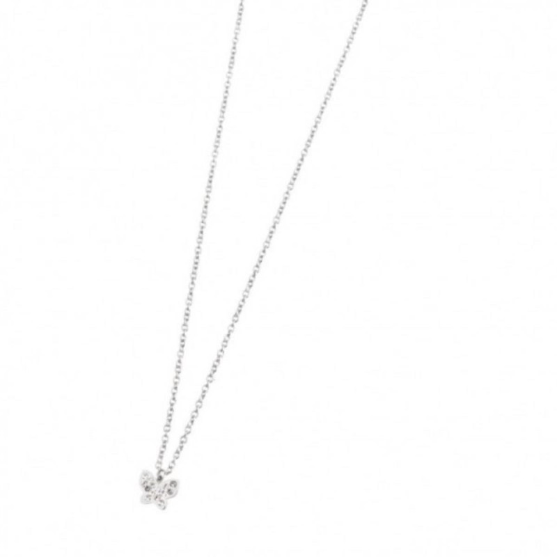 Collana Donna Marlù Time To 18CN040 in Acciaio Silver Con Farfalla e Cristalli Collana Donna Marlù Time To 18CN040 in Acciaio Silver Con Farfalla e Cristalli