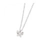 Collana Donna Marlù Time To 18CN040 in Acciaio Silver Con Farfalla e Cristalli