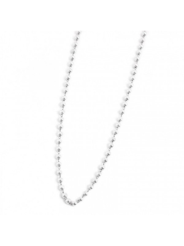 Collana Donna Marlù Be Woman 2CA0032-W in Acciaio Colore Argento con Perle