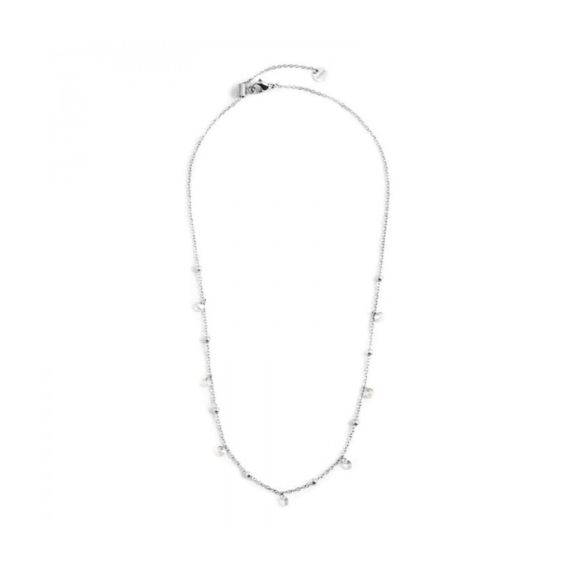 Collana Donna Marlù Be Woman 2CO0064-W in Acciaio Argento con Sfere Bianche Collana Donna Marlù Be Woman 2CO0064-W in Acciaio Argento con Sfere Bianche