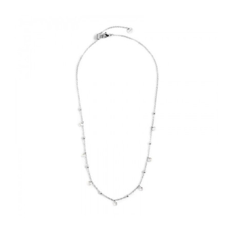Collana Donna Marlù Be Woman 2CO0064-W in Acciaio Argento con Sfere Bianche