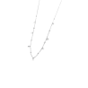 Collana Donna Marlù Be Woman 2CO0064-W in Acciaio Argento con Sfere Bianche