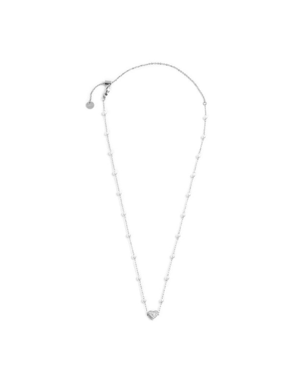 Collana Donna Marlù Nel Mio Cuore 15CN032-W in Acciaio Silver Cuore con Cristall