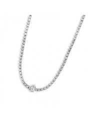 Collana Donna Tennis Marlù 2CO0076-W in Acciaio Colore Silver Con Zircone Bianco