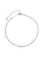 Collana Donna Tennis Marlù 2CO0076-W in Acciaio Colore Silver Con Zircone Bianco