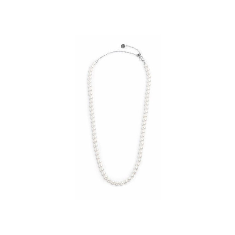 Collana Donna Marlù 30CN0005-W in Acciaio con Perle Bianche Collana Donna Marlù 30CN0005-W in Acciaio con Perle Bianche