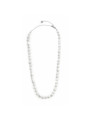 Collana Donna Marlù 30CN0006-W in Acciaio Silver con Perle Bianche