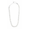 Collana Donna Marlù 30CN0006-W in Acciaio Silver con Perle Bianche
