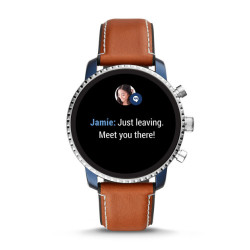 orologio smartwatch uomo fossil q explorist hr 44mm ftw4016