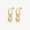 Orecchini Donna Brosway Ribbon BBN42 in Acciaio Pvd Oro Giallo